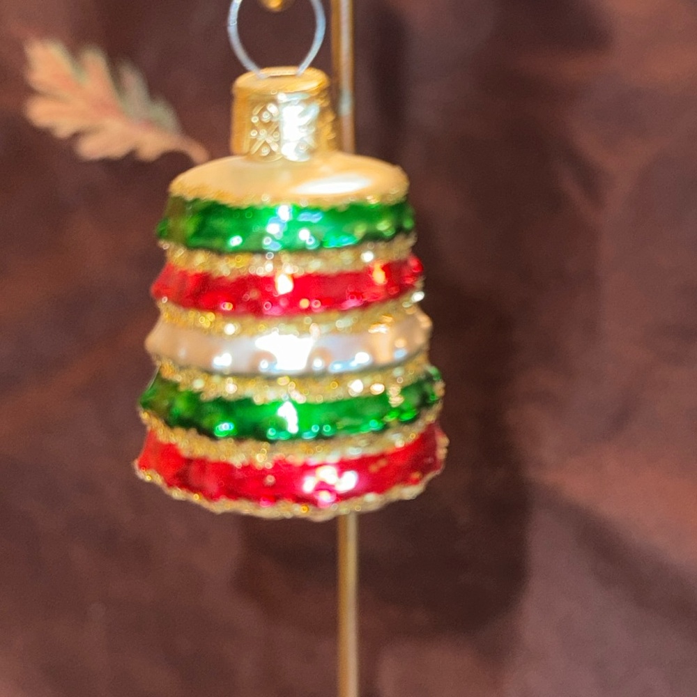 🐈‍⬛ Vintage Mercury Glass Czech Bell  MCM mouth blown glass ornament w/ bag